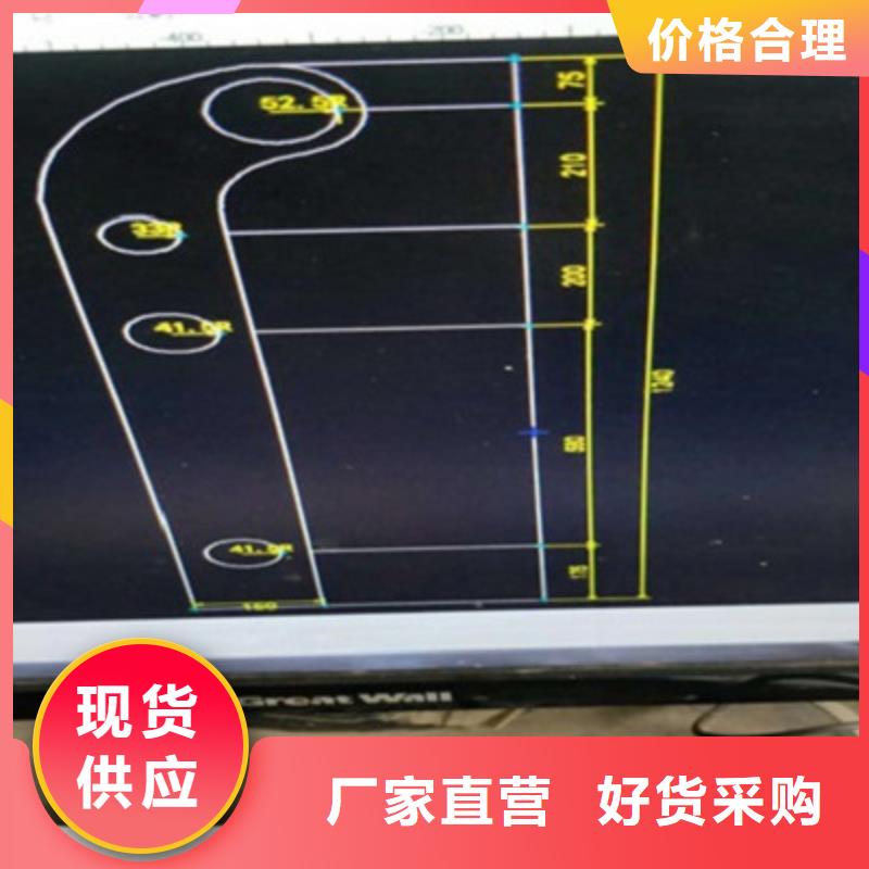桥梁灯光防撞护栏_304不锈钢复合管用心制作