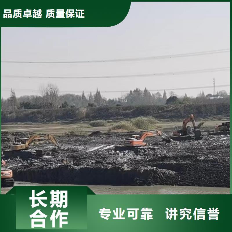 水陆挖掘机水上打桩挖机租赁随叫随到