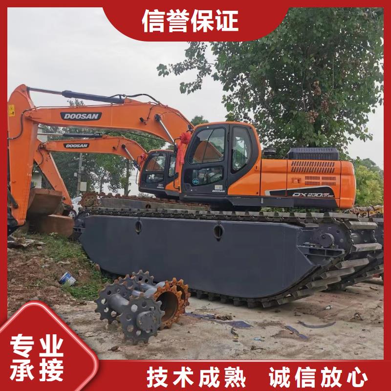 水陆挖掘机鱼塘清淤品质保证