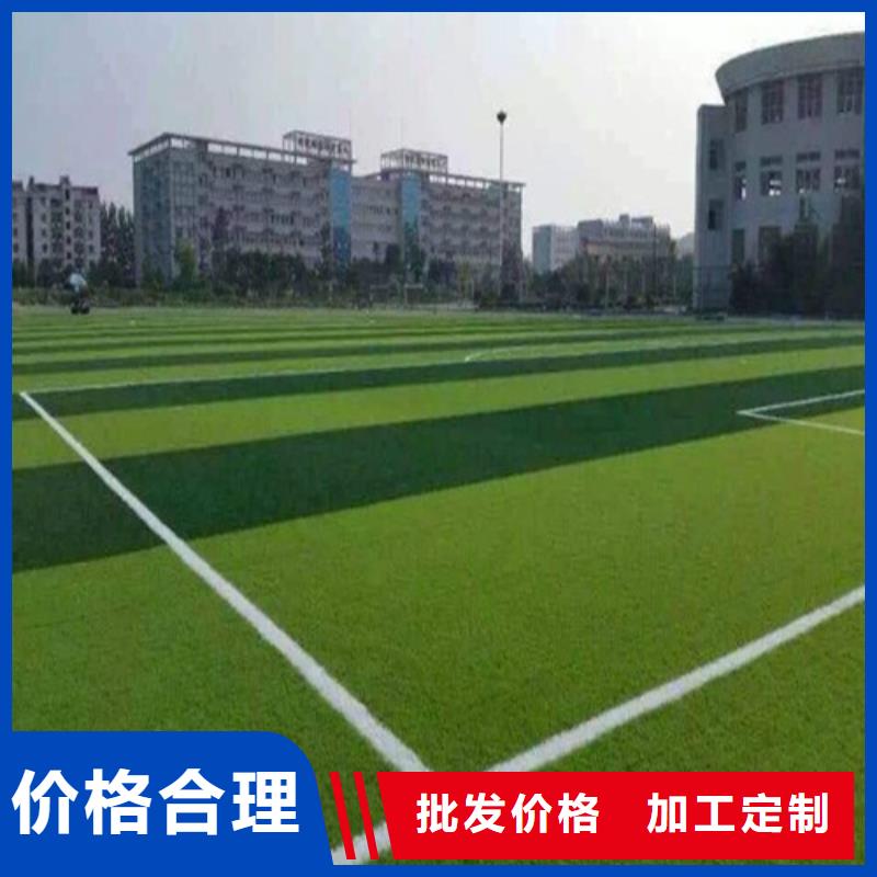 人造草坪公园塑胶跑道价格透明