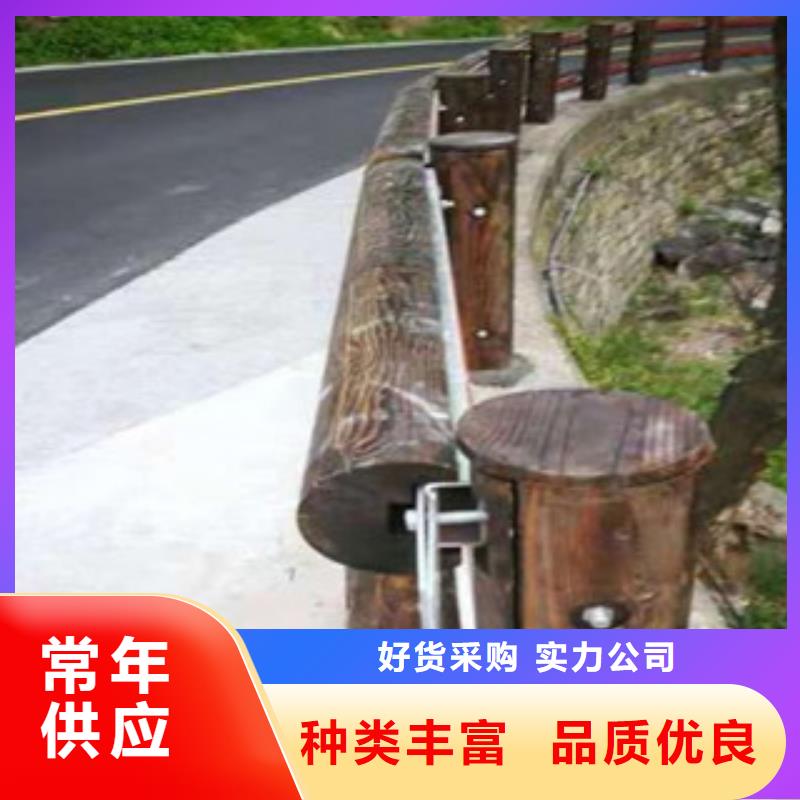 钢背木护栏_桥梁灯光护栏实拍展现