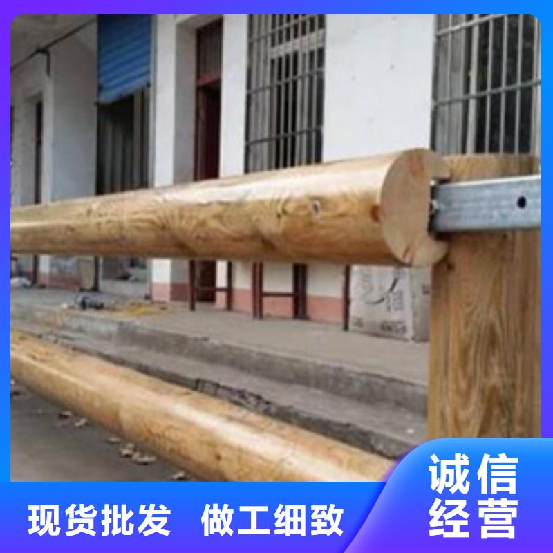【钢背木护栏】防撞护栏厂家直销放心_飞龙金属材料(东营市分公司)